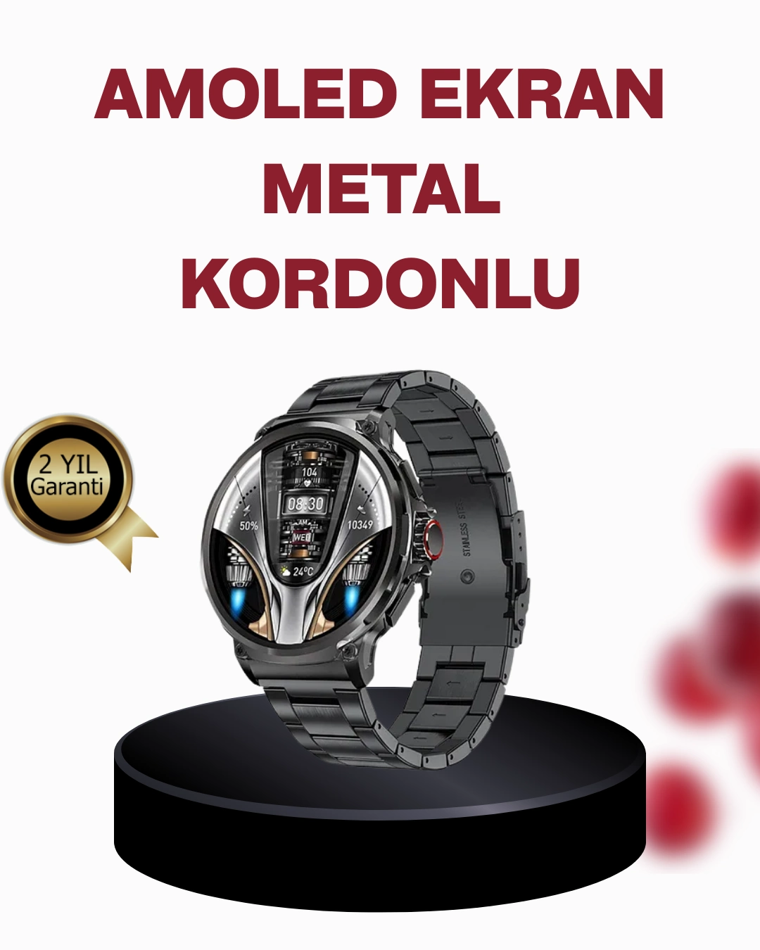 10 Gün Pil Ömrü Ve 100+ Spor Modu İle Sw80 Akıllı Saat ( Lisinya )