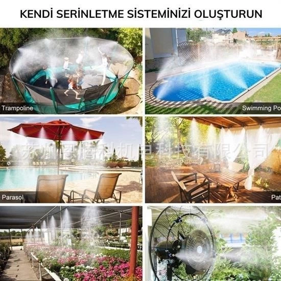 10 Metre Kendin Yap Balkon Veranda Çardak Kamelya Sulama Serinletme Ve Nemlendirme Sistemi ( Lisinya ) 10 Metre Kendin Yap Balkon Veranda Çardak Kamelya Sulama Serinletme Ve Nemlendirme Sistemi ( Lisinya )