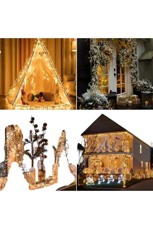 10 Metre Led Işık Saçaklı Dekoratif Şerit Led ( Lisinya )