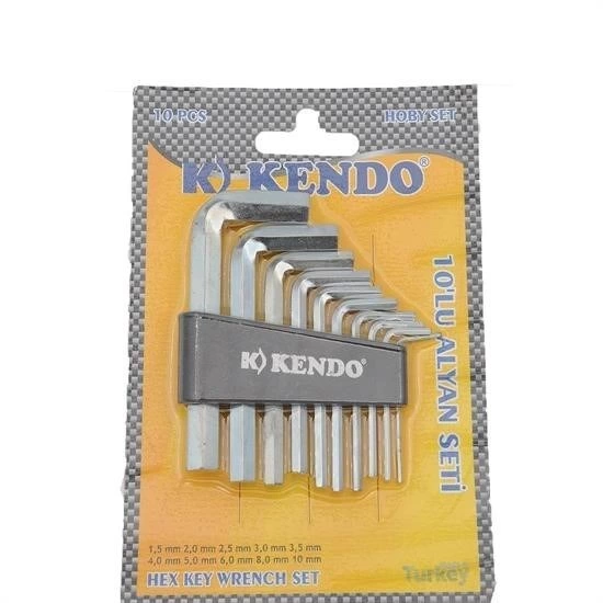 10 Parça Çelik Alyan Seti Kısa Düz Köşe Alyan Anahtar Takımı ( Lisinya ) 10 Parça Çelik Alyan Seti Kısa Düz Köşe Alyan Anahtar Takımı ( Lisinya )