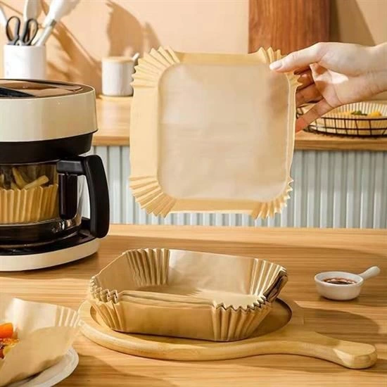 100 Adet Air Fryer Pişirme Kağıdı Tek Kullanımlık Gıda Yağlı Kağıdı Kare Tabak Model ( Lisinya ) 100 Adet Air Fryer Pişirme Kağıdı Tek Kullanımlık Gıda Yağlı Kağıdı Kare Tabak Model ( Lisinya )