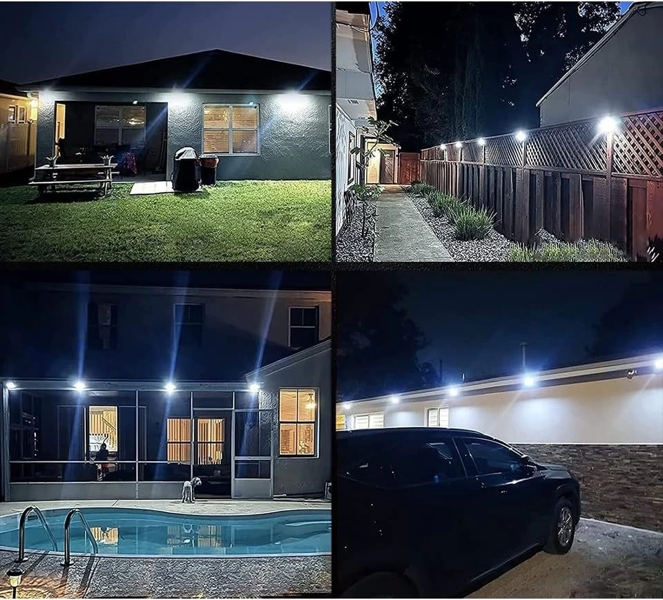 100 Led Dış Mekan Solar Aydınlatma Fotoselli Solar Lamba Hareket Sensörlü ( Lisinya )