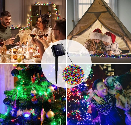 100 Led Rgb Solar 12m ( Lisinya )