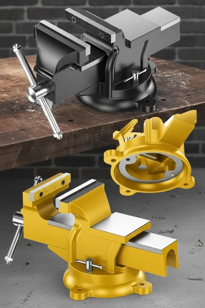 100 mm Sağlam Metal Gövde Sabit Tezgah Masa Mengenesi ( Lisinya ) 100 mm Sağlam Metal Gövde Sabit Tezgah Masa Mengenesi ( Lisinya )
