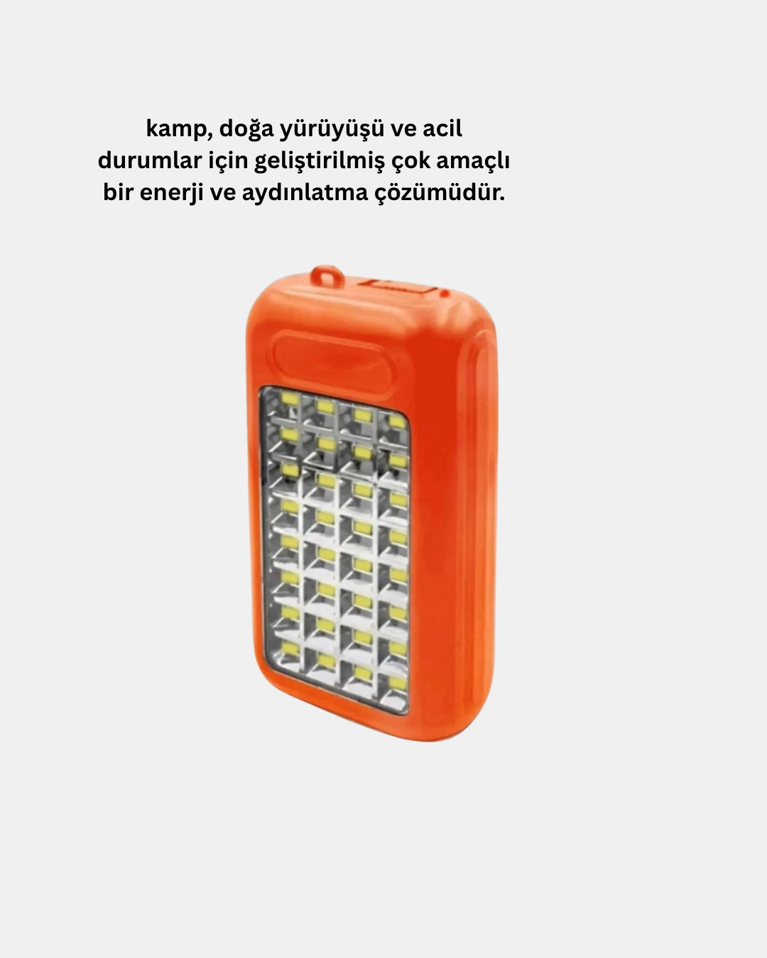 10000 Mah Güneş Enerjili Powerbank Ve Led Kamp Lambası ( Lisinya )
