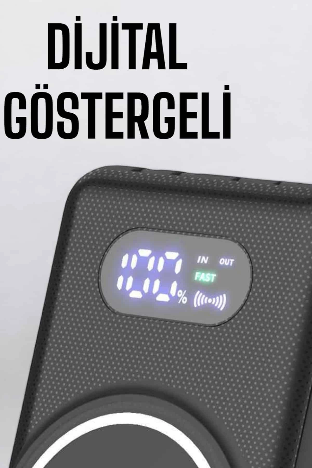 10.000 Mah Powerbank 4 Portlu Hızlı Şarj Dijital Göstergeli ( Lisinya )