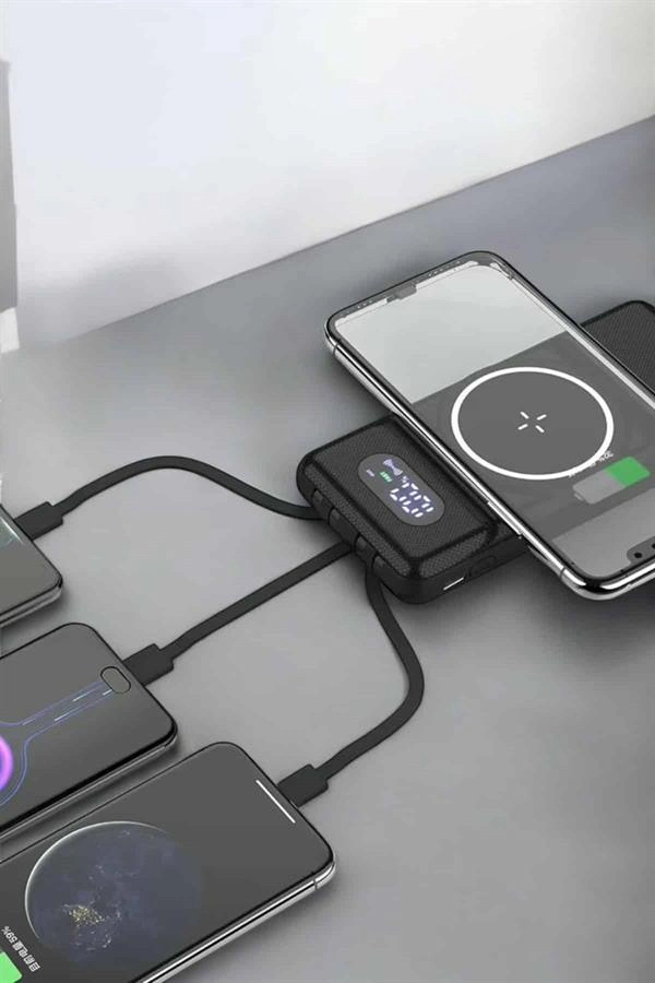 10.000 Mah Powerbank 4 Portlu Hızlı Şarj Dijital Göstergeli ( Lisinya )