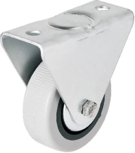 106 - 50 Mm Sabit Kapaklı Gri Pvc Teker ( Lisinya )