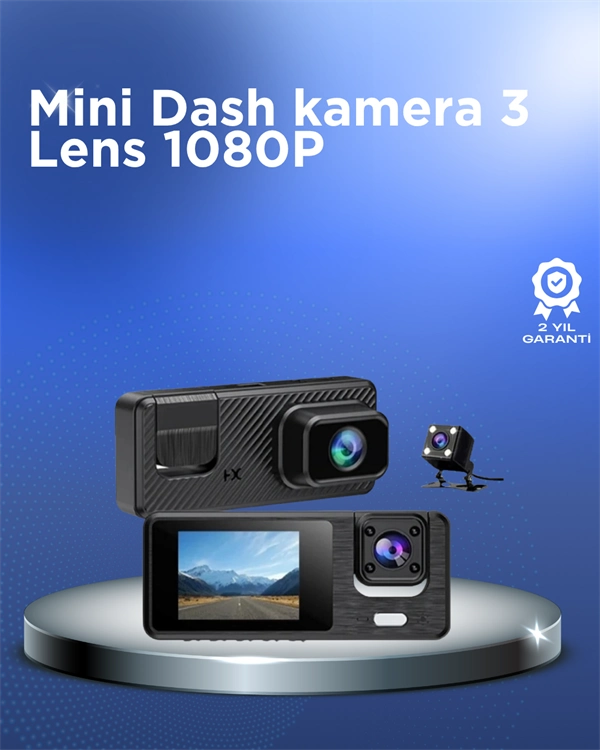 1080p 3 Kameralı Araç Dvr – Döngü Kayıt Ve Geri Görüş Özellikli ( Lisinya ) 1080p 3 Kameralı Araç Dvr – Döngü Kayıt Ve Geri Görüş Özellikli ( Lisinya )