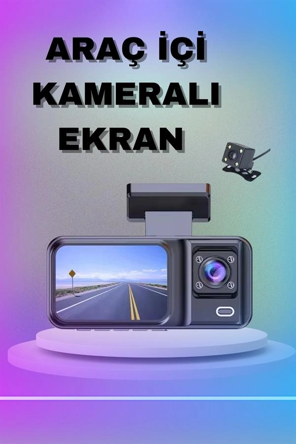 1080p 3 Lensli Kablosuz Araç İçi Kameralı Ekran Dvr Kaydedici Gece Görüşlü ( Lisinya ) 1080p 3 Lensli Kablosuz Araç İçi Kameralı Ekran Dvr Kaydedici Gece Görüşlü ( Lisinya )
