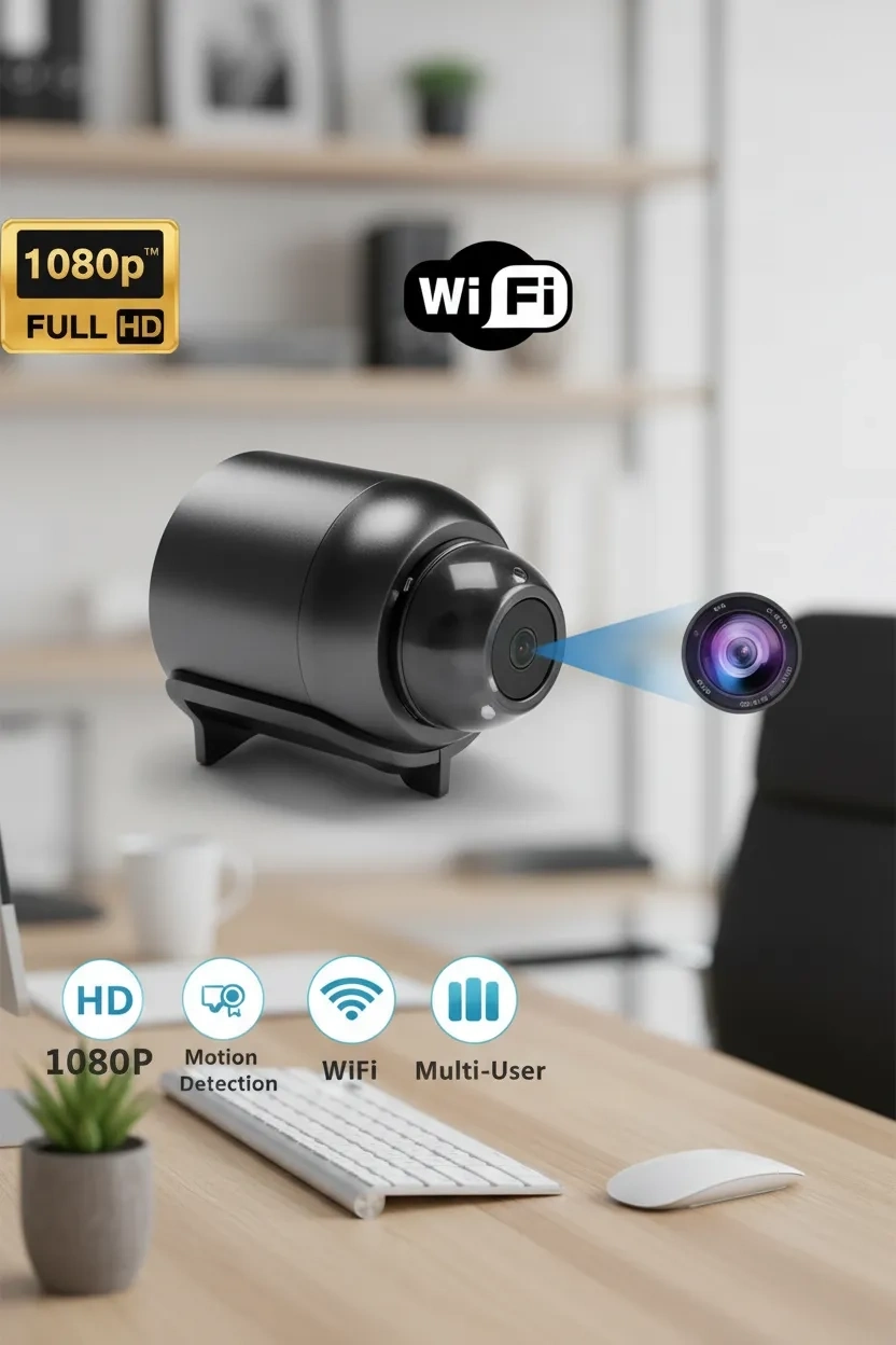 1080P HD WiFi Mini Kamera 120° Geniş Açı Gece Görüşü Manyetik 360° Döner TF Kart Destekli ( Lisinya ) 1080P HD WiFi Mini Kamera 120° Geniş Açı Gece Görüşü Manyetik 360° Döner TF Kart Destekli ( Lisinya )