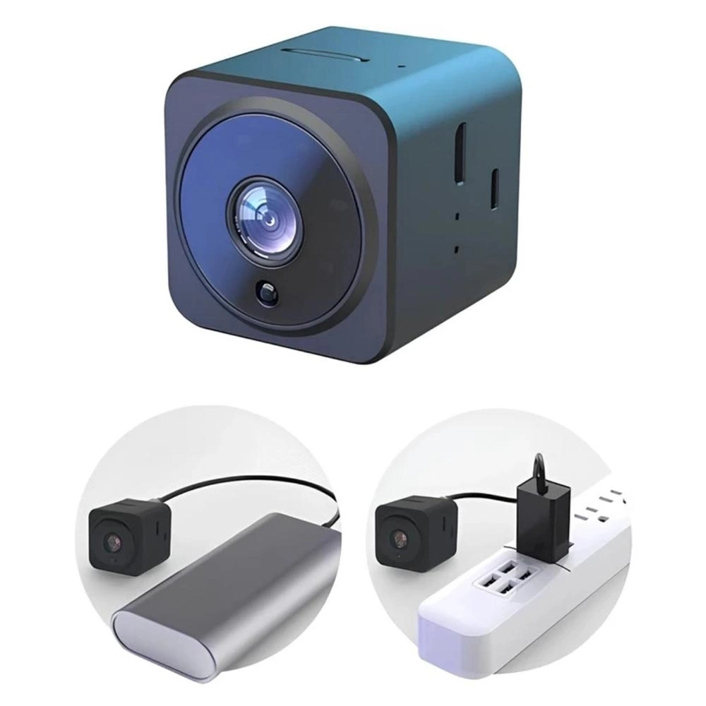 Akıllı Mini Kamera 1080P HD WiFi Mobil Uygulamalı Şarjlı Gece Görüşlü Çift Yönlü Ses Kart Destekli ( Lisinya )
