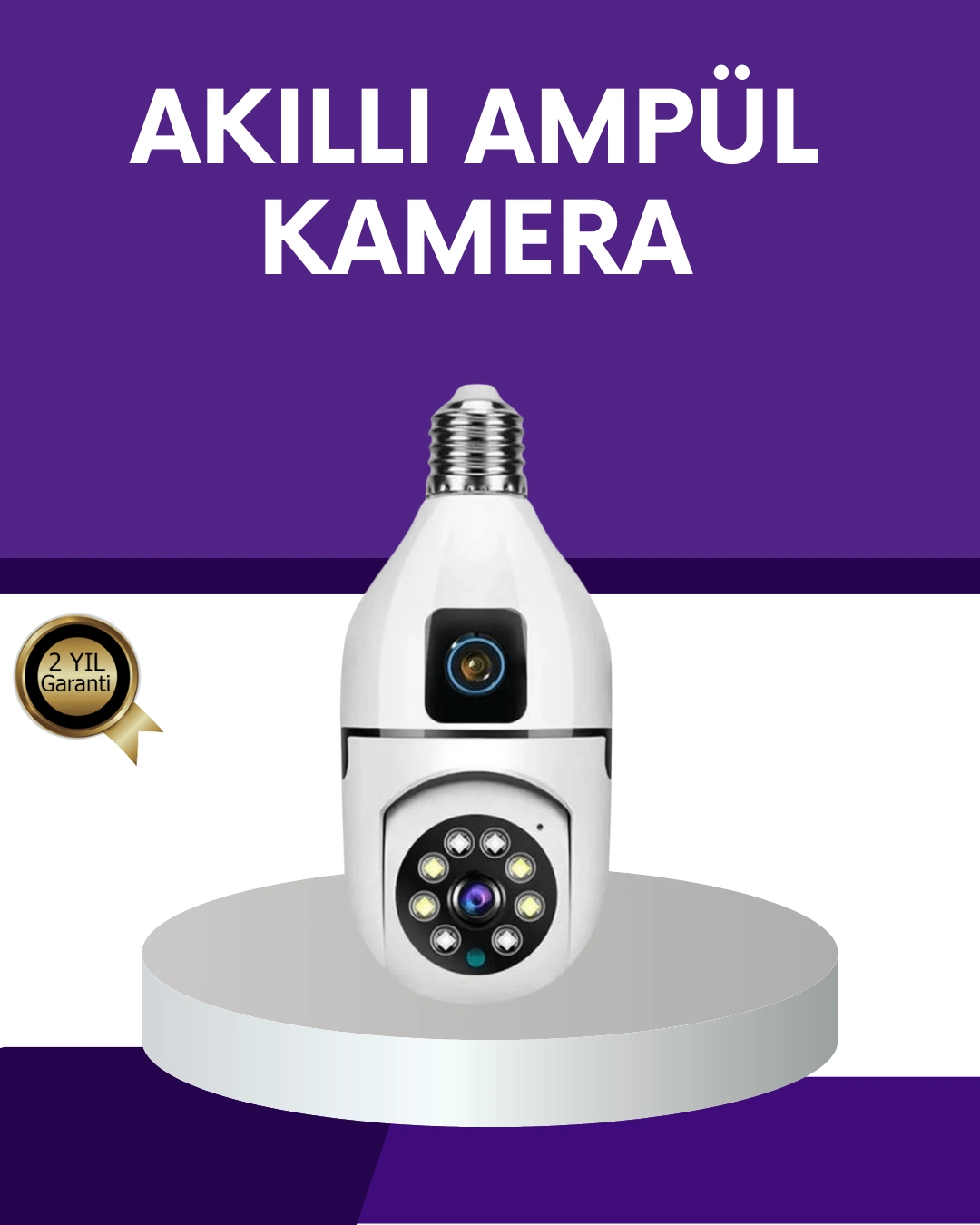 1080p Kablosuz Ampul Güvenlik Kamerası – Gece Görüş & Uzaktan Erişim ( Lisinya ) 1080p Kablosuz Ampul Güvenlik Kamerası – Gece Görüş & Uzaktan Erişim ( Lisinya )