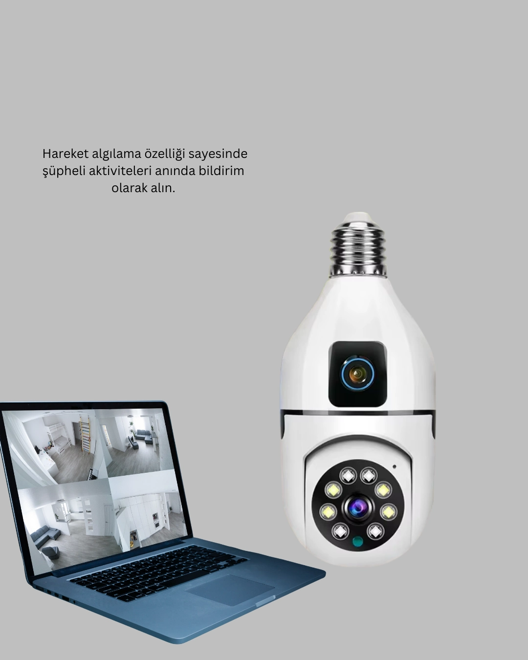 1080p Kablosuz Ampul Kamerası ( Lisinya ) 1080p Kablosuz Ampul Kamerası ( Lisinya )