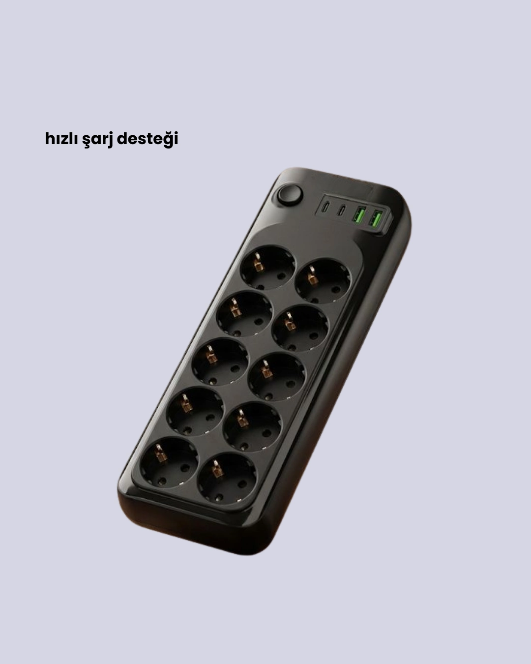 10’lu Çoklu Priz Termal Korumalı Usb Type-c Çıkışlı 2500w Uzatma Kablosu ( Lisinya ) 10’lu Çoklu Priz Termal Korumalı Usb Type-c Çıkışlı 2500w Uzatma Kablosu ( Lisinya )