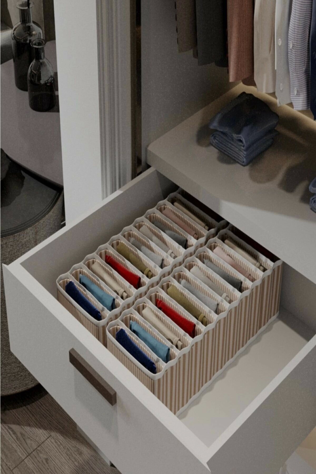 11 Bölmeli Dolap Ve Çekmece Içi Düzenleyici Akordiyon Organizer M-00500 (3 Adet) 00517 ( Lisinya ) 11 Bölmeli Dolap Ve Çekmece Içi Düzenleyici Akordiyon Organizer M-00500 (3 Adet) 00517 ( Lisinya )