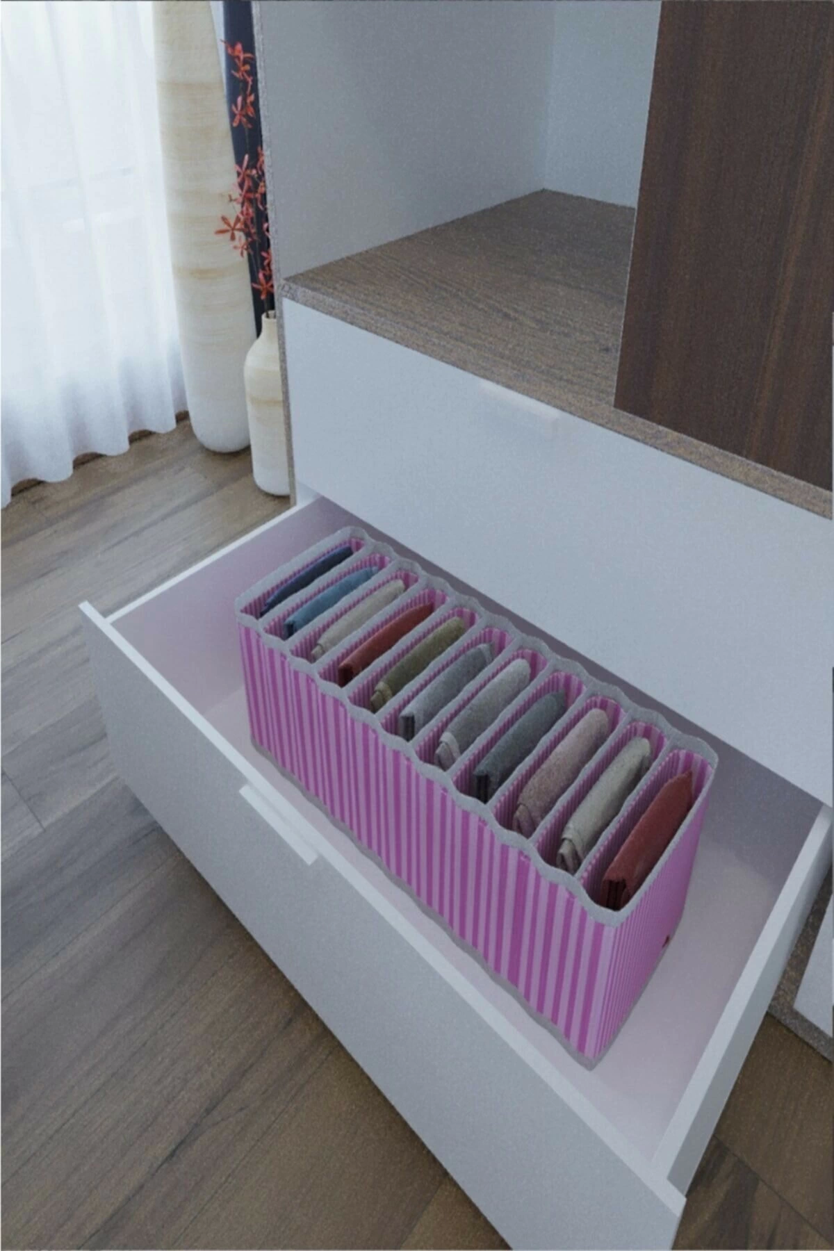 11 Bölmeli Dolap Ve Çekmece Içi Düzenleyici Akordiyon Organizer M-00500 (3 Adet) 00517 ( Lisinya ) 11 Bölmeli Dolap Ve Çekmece Içi Düzenleyici Akordiyon Organizer M-00500 (3 Adet) 00517 ( Lisinya )