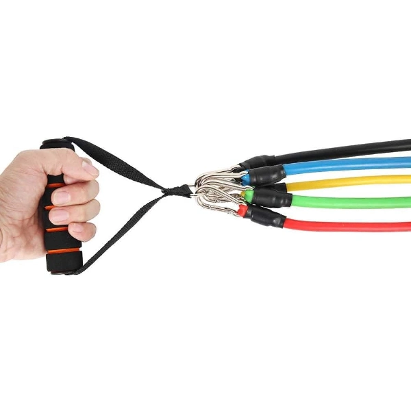 11 Parça Çok Fonksiyonlu Spor Egzersiz Bandı Seti ( Lisinya )