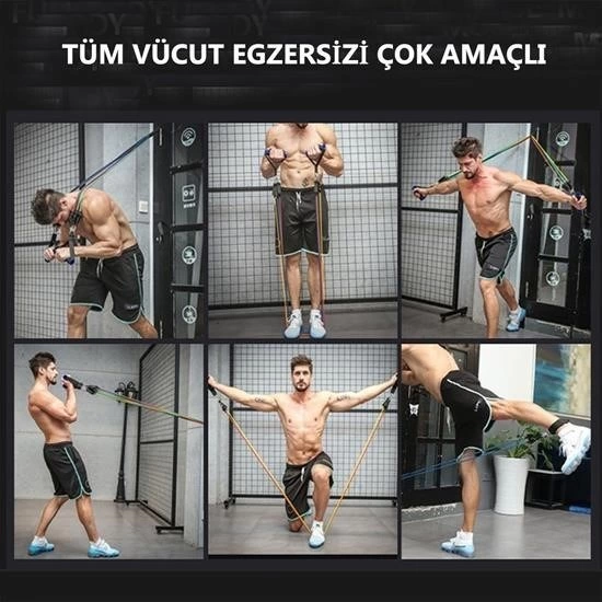 10 Parça Lateks Egzersiz Bandı Çekme Halatı Egzersiz Seti ( Lisinya ) 10 Parça Lateks Egzersiz Bandı Çekme Halatı Egzersiz Seti ( Lisinya )