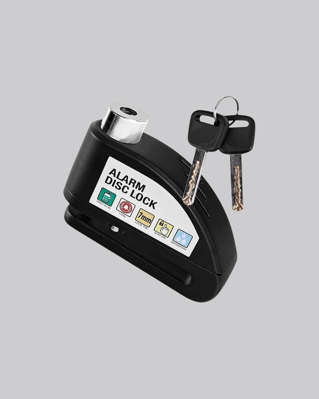 110 Db Alarmlı Disk Fren Kilidi Su Geçirmez Çelik Gövde Motosiklet Güvenlik ( Lisinya )