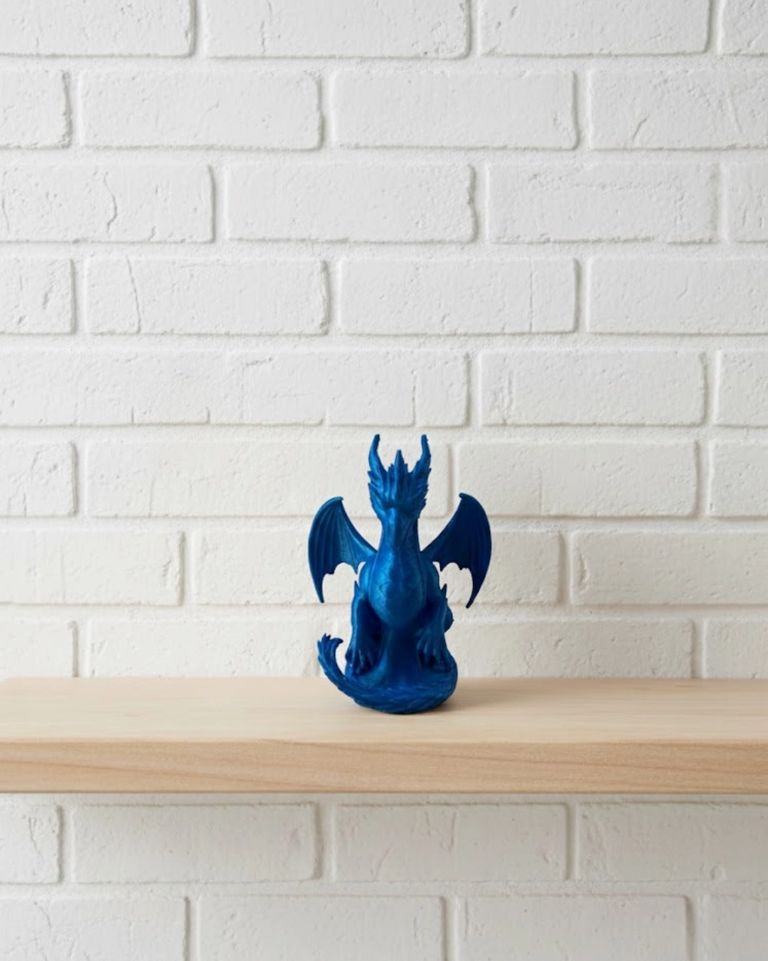 12 Cm Mavi Ejderha Figürü Koleksiyonluk Dekoratif Biblo ( Lisinya )