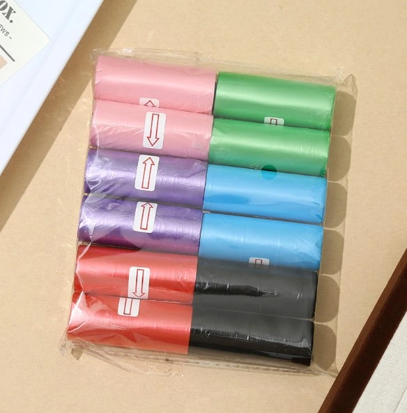 12'li Köpek Dışkı Poşeti Düz Renkli Set ( Lisinya )