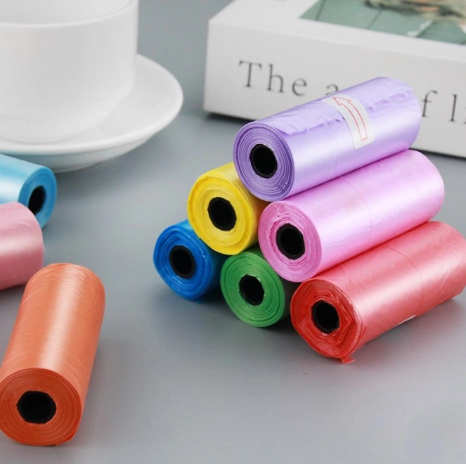 12'li Köpek Dışkı Poşeti Düz Renkli Set ( Lisinya )