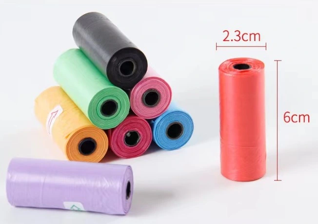 12'li Köpek Dışkı Poşeti Düz Renkli Set ( Lisinya )