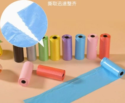 12'li Köpek Dışkı Poşeti Düz Renkli Set ( Lisinya )