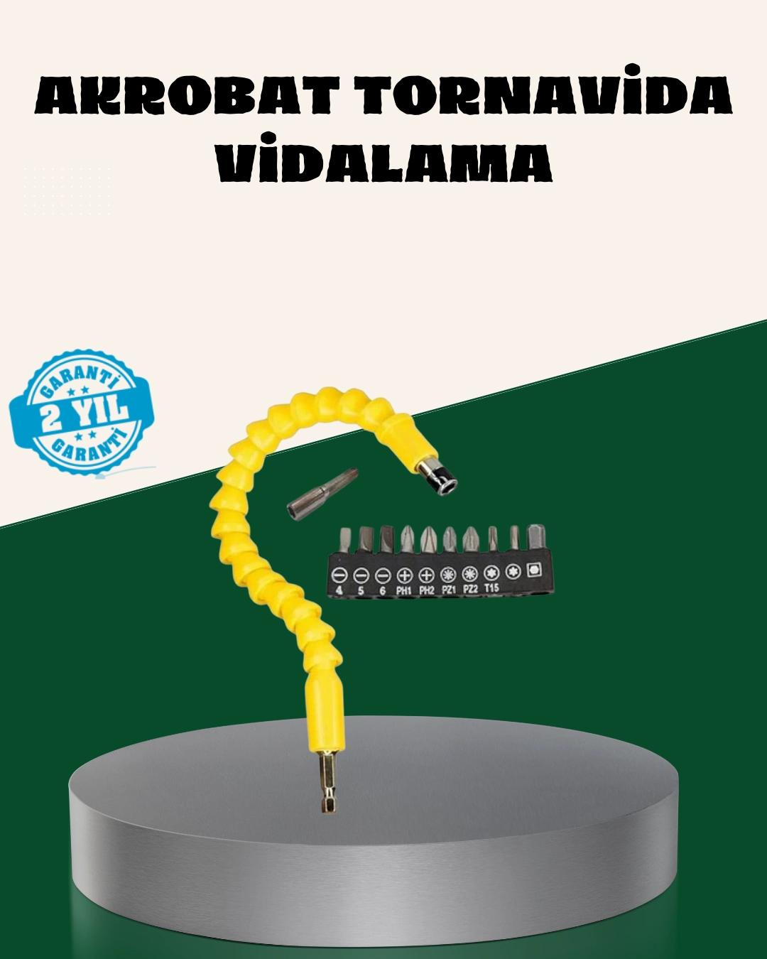 12 Parça Akrobat Bits Seti Çok Amaçlı Vidalama Dayanıklı Çelik ( Lisinya )