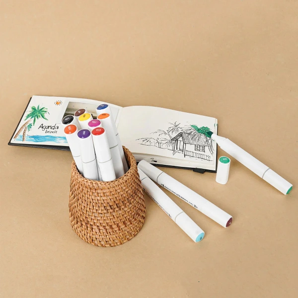 12 Parça Çift Taraflı Marker Boya Kalemi ( Lisinya ) 12 Parça Çift Taraflı Marker Boya Kalemi ( Lisinya )