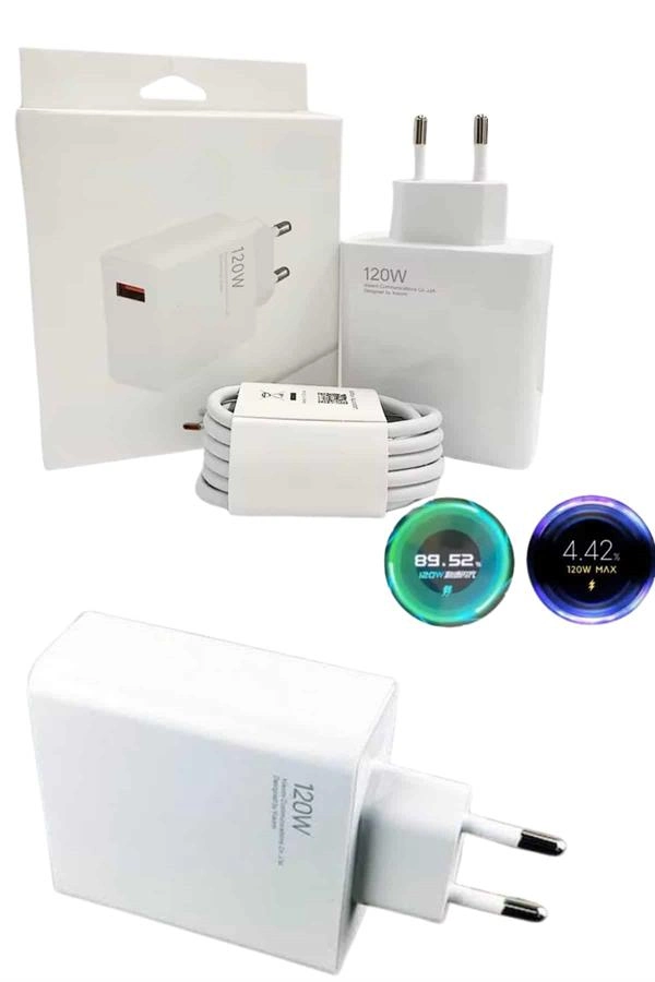 120 Watt Turbo Hızlı Şarj Aleti Seti Hızlı Şarj Adaptörü Beyaz ( Lisinya ) 120 Watt Turbo Hızlı Şarj Aleti Seti Hızlı Şarj Adaptörü Beyaz ( Lisinya )