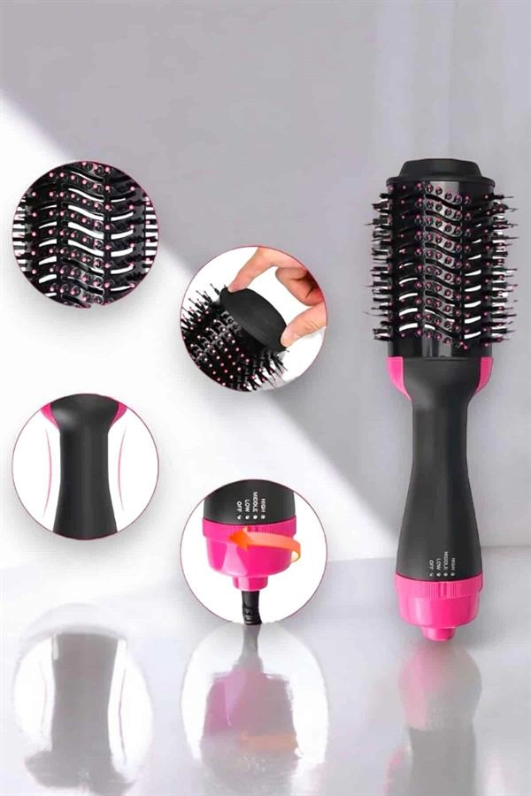 1200 Watt Gücünde, Negatif İyon Teknolojili, 3 Isı Kademeli Fön Tarağı ( Lisinya )