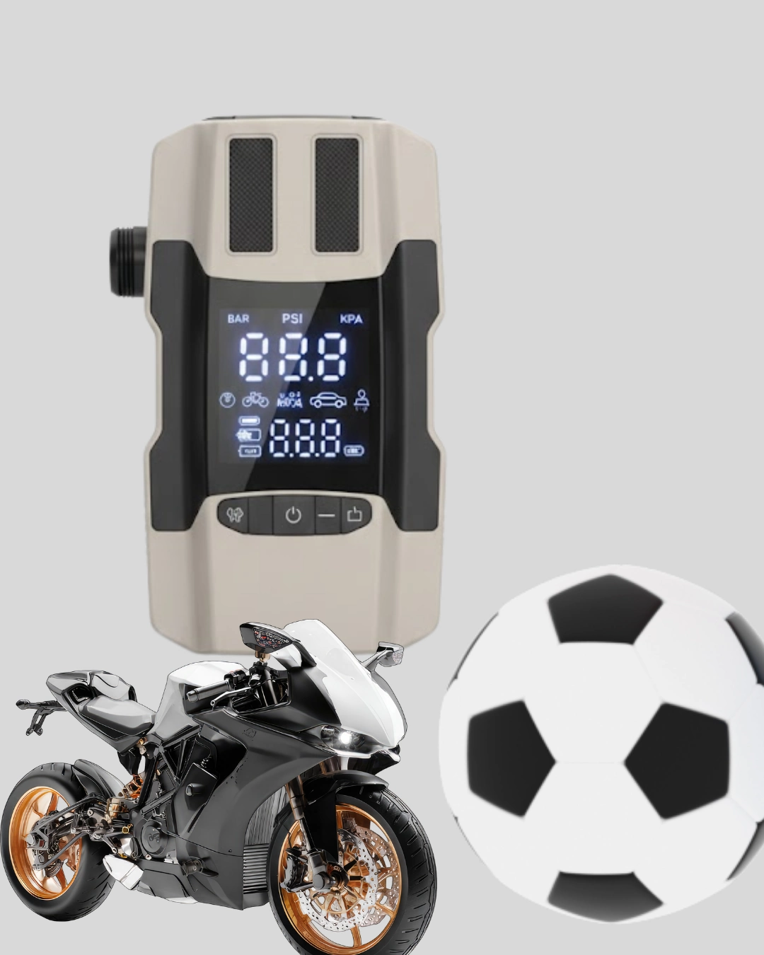 12.000 Mah Akü Takviye Powerbank Dahili Hava Pompalı Dijital Ekranlı ( Lisinya )