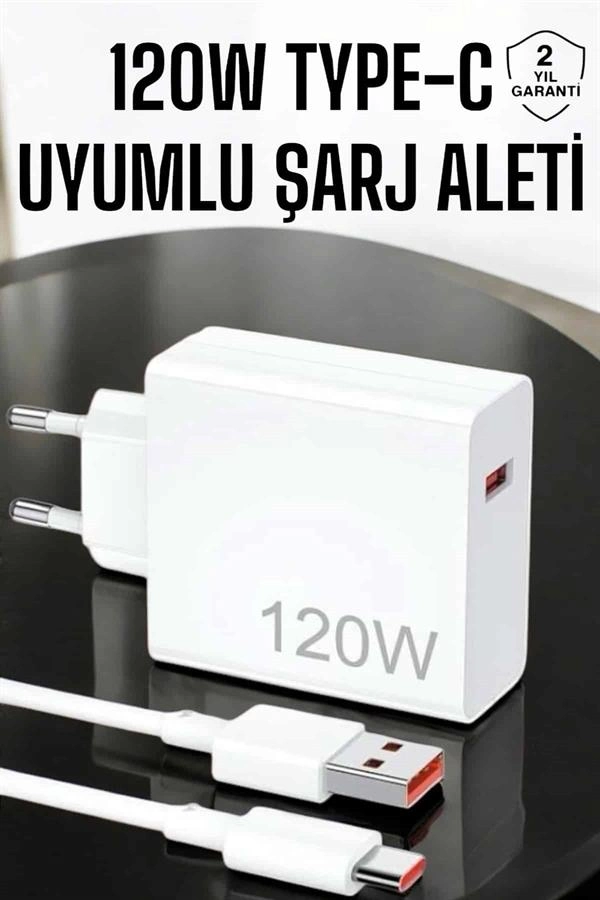 120w Şarj Aleti Type-c Uyumlu Turbo Şarj Aleti ( Lisinya )