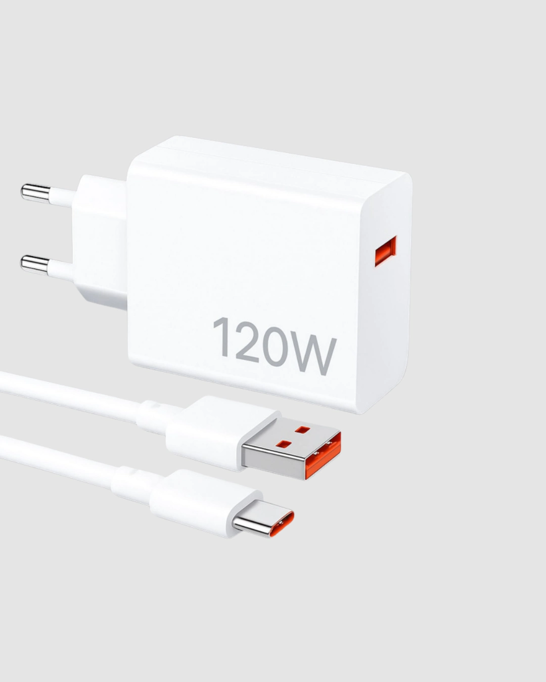 120w Süper Hızlı Şarj Adaptörü – Type-c Kablo Dahil, Yüksek Voltaj Korumalı ( Lisinya )
