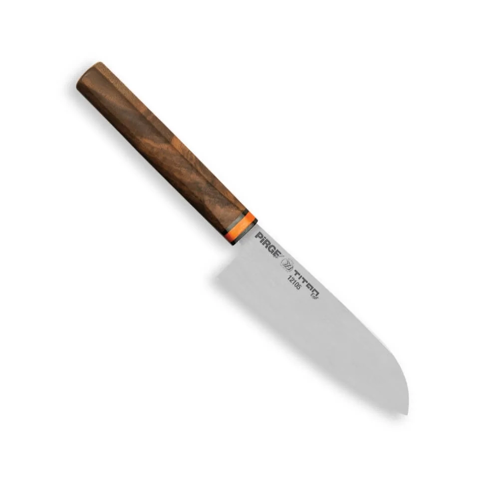 12105 Titan East Santoku Şef Bıçağı 16 Cm - Ceviz Sap ( Lisinya )