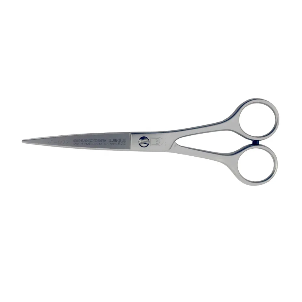 -1278 M-538 Metal Saplı Düz Saç Makası No: 6 İnç / 15,24 Cm - Paslanmaz Çelik ( Lisinya )