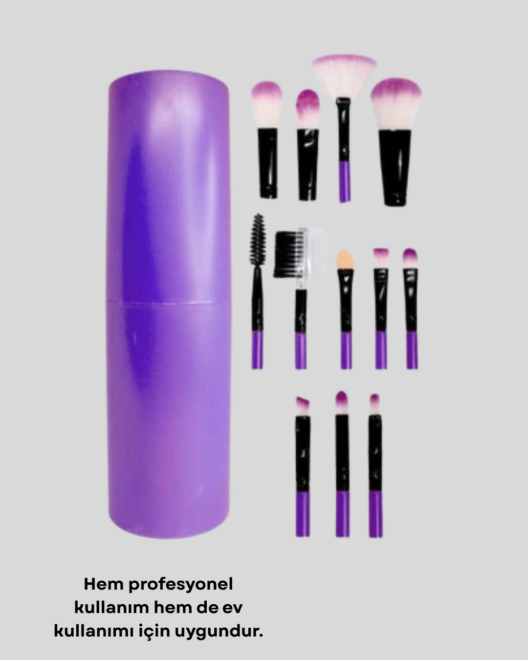 12’li Profesyonel Makyaj Fırça Seti – Dökülmeyen Yumuşak Kıllı, Ergonomik Tasarım ( Lisinya ) 12’li Profesyonel Makyaj Fırça Seti – Dökülmeyen Yumuşak Kıllı, Ergonomik Tasarım ( Lisinya )