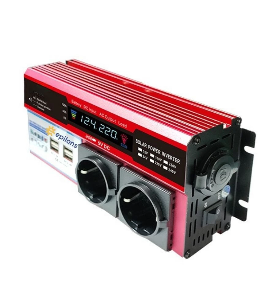 12v 2000w Modifiye Sinus İnverter Araç Ve Güneş Enerjisi Uyumlu, Çift Usb, Çift Priz Ve Çakmaklık ( Lisinya ) 12v 2000w Modifiye Sinus İnverter Araç Ve Güneş Enerjisi Uyumlu, Çift Usb, Çift Priz Ve Çakmaklık ( Lisinya )