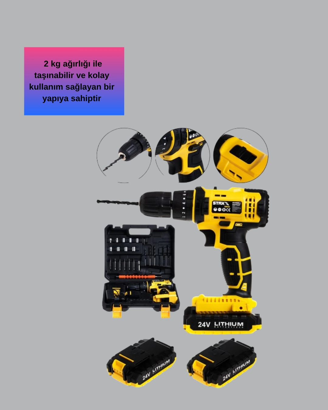 12v Akülü Matkap –ergonomik Ve Yüksek Performanslı ( Lisinya )