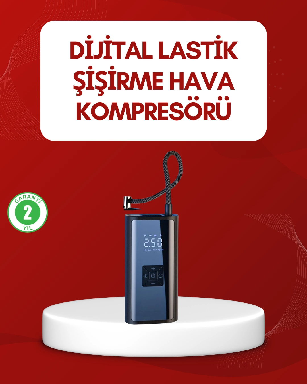 12v Uyumlu Çok İşlevli Akıllı Araç Lastik Pompası ( Lisinya ) 12v Uyumlu Çok İşlevli Akıllı Araç Lastik Pompası ( Lisinya )