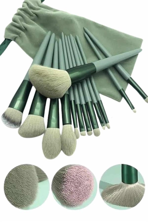 13 Parça Taşınabilir Kılıflı Profesyonel Makyaj Fırça Seti Pudra Allık Fondöten Fırçası ( Lisinya ) 13 Parça Taşınabilir Kılıflı Profesyonel Makyaj Fırça Seti Pudra Allık Fondöten Fırçası ( Lisinya )