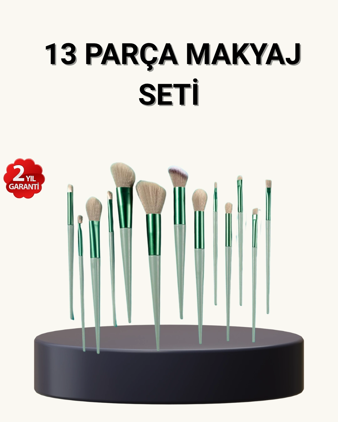 13’lü Yumuşak Kıllı Makyaj Fırça Seti – Profesyonel Kalite, Hassas Ciltlere Uygun ( Lisinya )