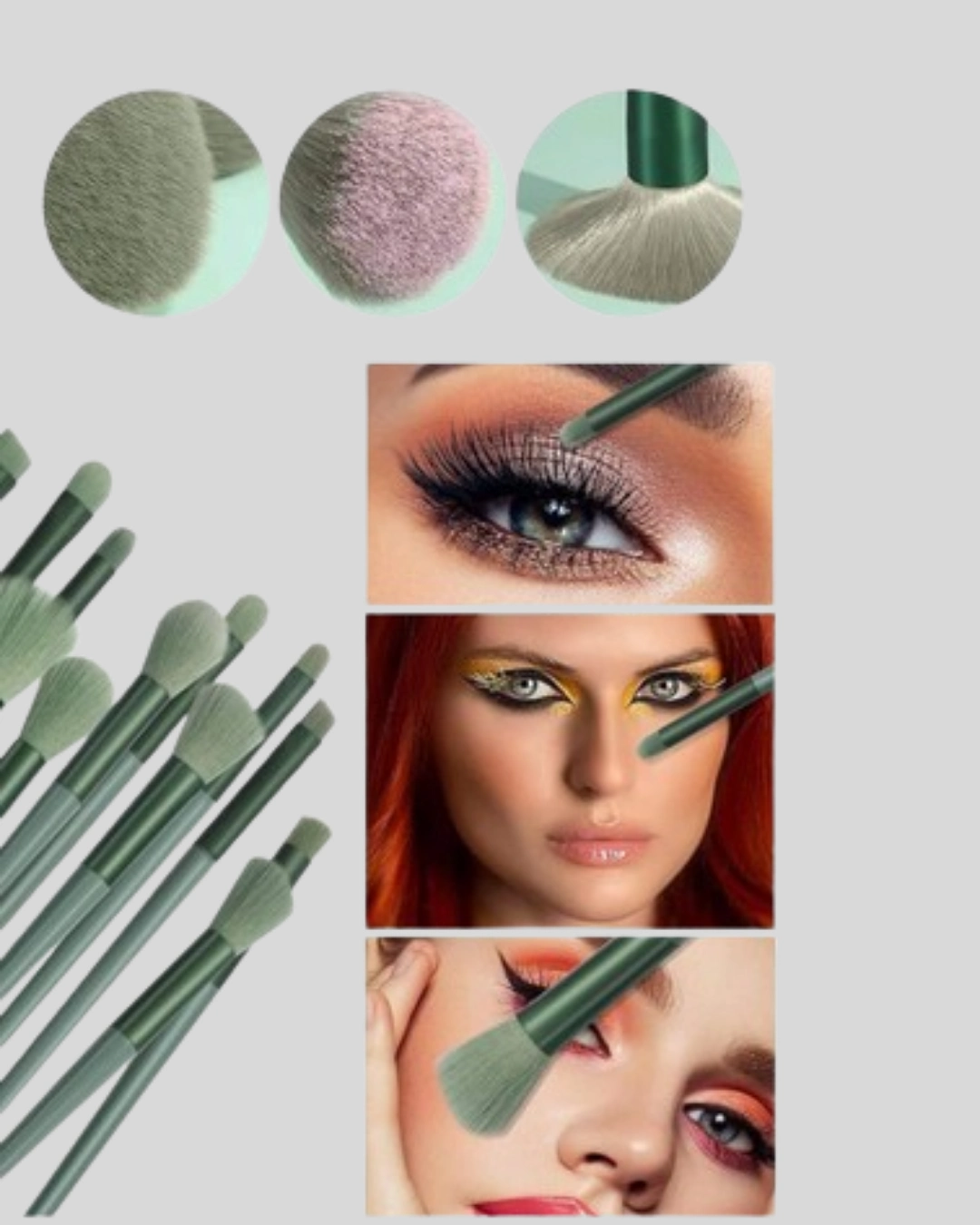 13’lü Yumuşak Kıllı Makyaj Fırça Seti – Profesyonel Kalite, Hassas Ciltlere Uygun ( Lisinya )