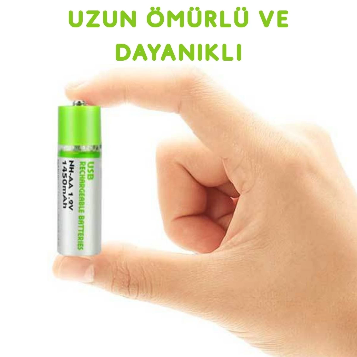 Usb Şarjlı 1450mah Aa 1.2v Lityum Kalem Pil 2’li Set Dönüşümlü Batarya ( Lisinya ) Usb Şarjlı 1450mah Aa 1.2v Lityum Kalem Pil 2’li Set Dönüşümlü Batarya ( Lisinya )