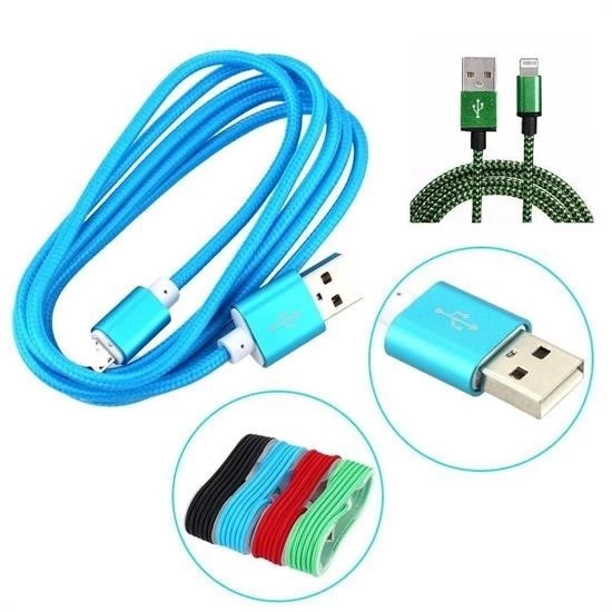 1,5 Metrelik Örgü Şeklinde Apple Iphone Ipad Data Şarj Kablosu ( Lisinya ) 1,5 Metrelik Örgü Şeklinde Apple Iphone Ipad Data Şarj Kablosu ( Lisinya )