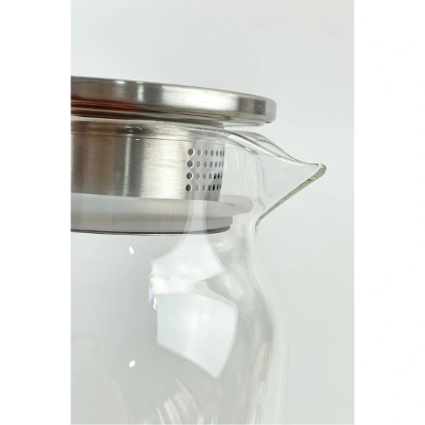 1500 Ml Borosilikat Cam Su Sürahisi - Metal Kapaklı Ve Isıya Dayanıklı ( Lisinya ) 1500 Ml Borosilikat Cam Su Sürahisi - Metal Kapaklı Ve Isıya Dayanıklı ( Lisinya )