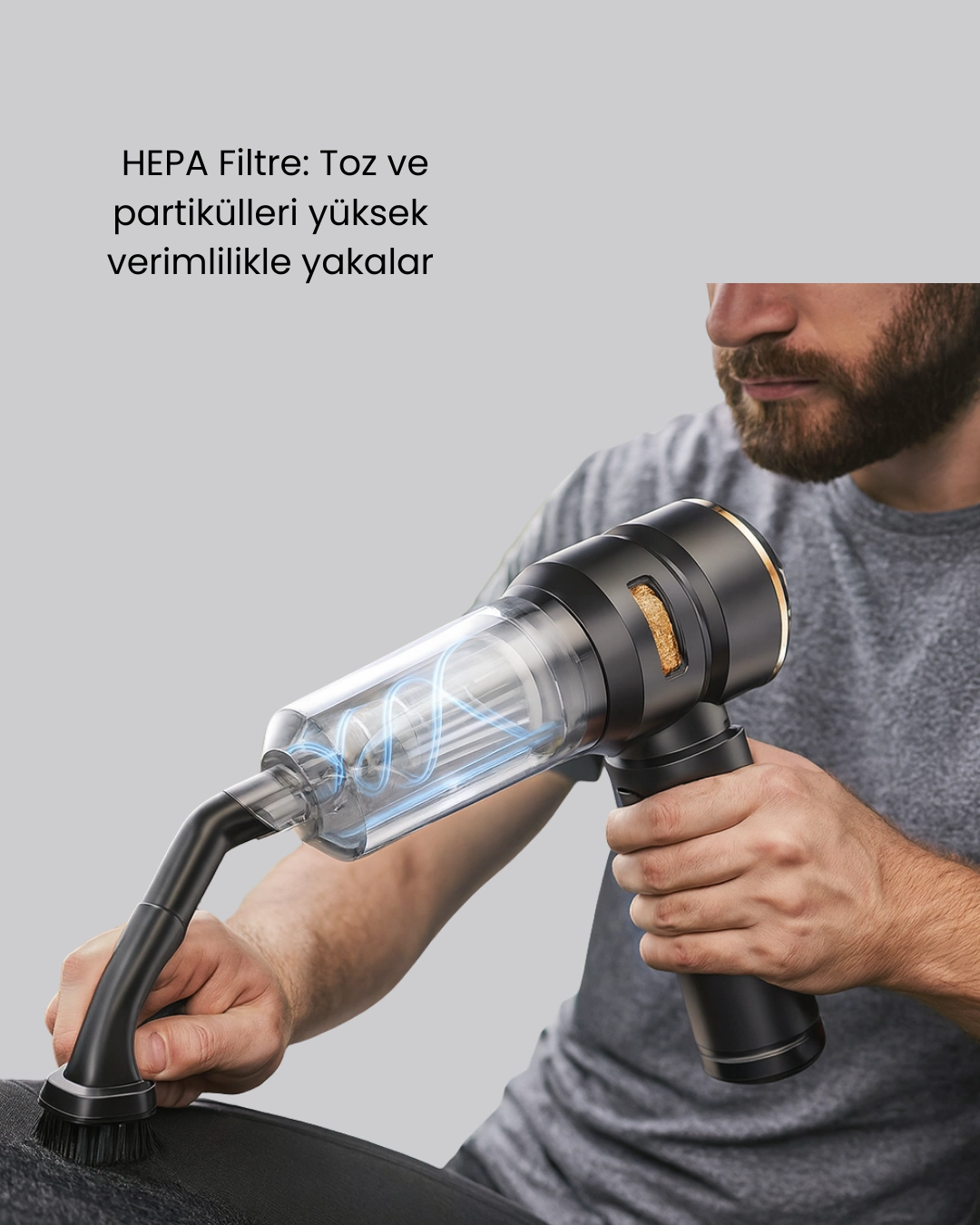 15000 Pa Emiş Gücü Ve Hava Üfleme Özellikli Şarjlı Süpürge ( Lisinya )