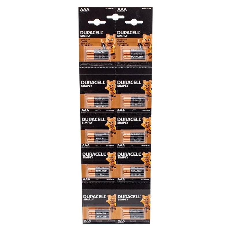1.5v İnce Aaa 20'li Alkalin Pil Lr03/mn20 ( Lisinya )